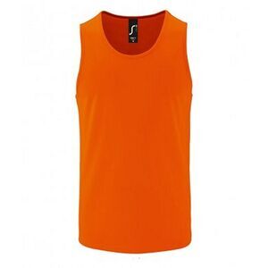 SOLS Mens Performance Tank Top / Neon Orange